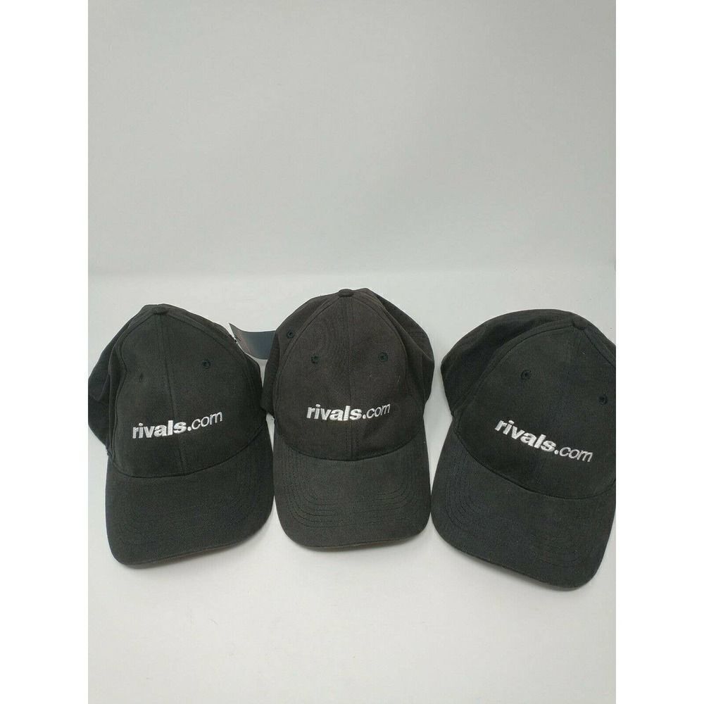 Rivals.Com Mens Baseball Cap, Hat, Black, Stretch